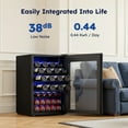 thumbnail image 6 of Simzlife 45 Bottles Wine Cooler Refrigerator,Built-in Wine Fridge with Stainless Steel Glass Door, for Home Bar, Kitchen, or Office, 6 of 11