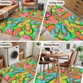 thumbnail image 5 of Watercolor Flip Flop Area Rugs 2.7'x5', Washable Small Throw Rugs for Kitchen Bedroom, Ocean Beach Slippers Summer Indoor Outdoor Rug Non-Slip Low Pile Carpet Runner Reversible Floor Mats, 5 of 8