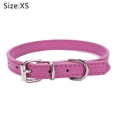 thumbnail image 2 of Dog Collar Leather Puppy Collars Adjustable Dog Collars fo Small Dogs Multicolor Pet Collar, 2 of 5