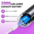 thumbnail image 4 of Cordless Hair Straightening Comb - 4 Temperature Settings (140°C-200°C), Fast Heat Up in 5 Mins, 2000mAh Rechargeable Battery, Type-C Charging, Digital Display & Anti-Scald Design, 4 of 10