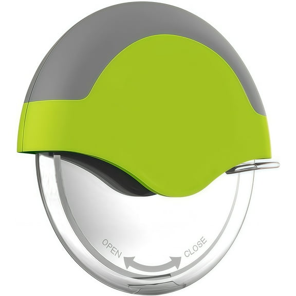 Pizza Cutter Wheel with Protective Blade Cover, Ergonomic Pizza Slicer (Green)