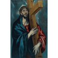 thumbnail image 2 of El Greco (Domenikos Theotokopoulos) 13x18 Black Ornate Wood Framed Double Matted Museum Art Print Titled - Christ Carrying the Cross (From 1590 Until 1595), 2 of 5
