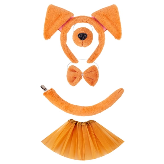 1/4/5 Pieces Kids Dog Costumes Set Fancy Dress Costume Kits Accessories for Christmas Halloween Cosplay Party