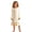 White, variant on JIAYUE Girl Kids Nightgown Soft Lightweight Breathable Halloween Funny Print Long Sleeve Ruffle Cuff Round Neck Button Front Loose Fit Cute Pajamas For Holiday Party Family Indoor Loungewear