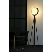 Eclipse - Contemporary LED Tripod Floor Lamp - Black
