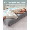 thumbnail image 3 of Almohada corporal YZ HOME Long para adultos con espuma viscoelástica triturada, 3 of 7