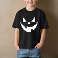thumbnail image 2 of Toddler Boys Halloween Shirt for 1t 2t Kids Pumpkin Graphic Short Sleeve Crewneck Tops Toddler Tween Boys Clothes Size 1-2 Years, 2 of 4