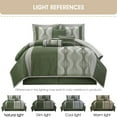 thumbnail image 3 of Kath 7 Piece Comforter Set, King, Green, 3 of 4
