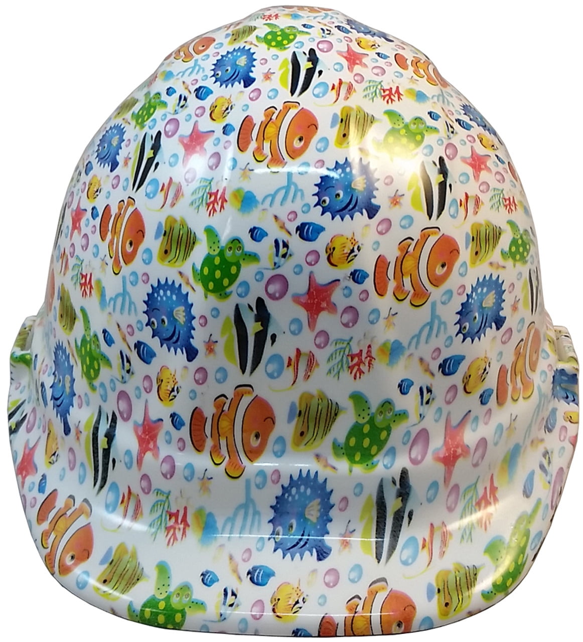 Cartoon Fish Hydro Dipped Hard Hats Cap Style Design