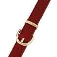 thumbnail image 3 of SWSMCLT Women's Faux Leather Belt Buckle Metal Casual Metal Buckle Summer Adjustable Belts Groove Belt Fashion Red X-Small-Large, 3 of 3