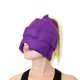 thumbnail image 1 of Magic Gel Migraine Ice Head Wrap - Verdadero alivio para la migraña y el dolor de cabeza - El gorro original para el dolor de cabeza - Frío, acogedor, oscuro y fresco; Aprobado por médicos, amado por miles - (púrpura) Magic Gel Rojo Verde, 1 of 5