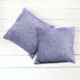 thumbnail image 6 of Ambesonne Oriental Throw Pillow Cover 2 Pack, Floral Mandala Drawing, 16", Lavender Blue White, 6 of 7