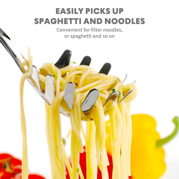 Stainless Steel Spaghetti Spoon Pasta Server with for Noodles and Pasta, Kitchen Utensil, 9.45 x 2.56 x 1.18 Inches