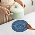 Table Nnitting Kitchen Placemat Circle Pad Insulation Dinner Antiskid