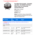 thumbnail image 2 of Front Wheel Hub Assembly - Compatible with 2008 - 2012 INFINITI EX35 Sport Utility 4-Door 3.5L V6 Naturally Aspirated DOHC GAS 2009 2010 2011, 2 of 2