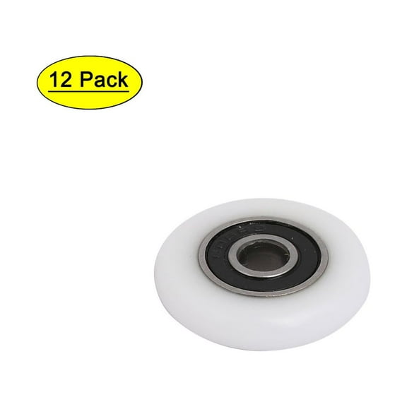28mmx6mmx6mm Ball Bearing Wheel Sliding Door Pulley Roller 12pcs