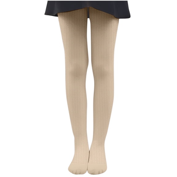 Thick Socks Girls Warm Tights Soft Stretchy Dance Leggings Socks Fall Winter Tights Stockings Thermal Socks for Girls Khaki M