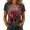 Dark Gray, variant on Bexdxz Halloween Tops for Women Pumpkin Face Print V Neck Long Sleeve Shirts Red 3XL