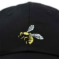 thumbnail image 2 of DALIX Nature Wasp Hat Mens Womens Embroidered Baseball Cap in Black, 2 of 7