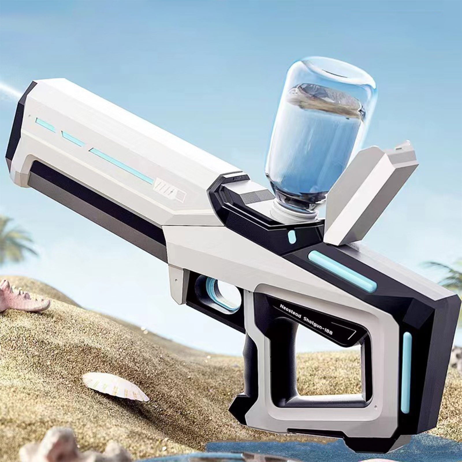 Electric Automatic Water Blaster with Continuous Firing Action - High Pressure Water Gun for Outdoor Summer Fun and Water Battle Games with Strong Spray for Exciting Play Sessions