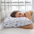 thumbnail image 5 of Elegant Purple Flowers Pillow Protectors with Zipper Standard Size, Spring Floral Botanical Summer Soft Brushed Microfiber Throw Pillow Covers, Decorative Pillowcase for Couch Sofa Bedroom 20"x26", 5 of 9