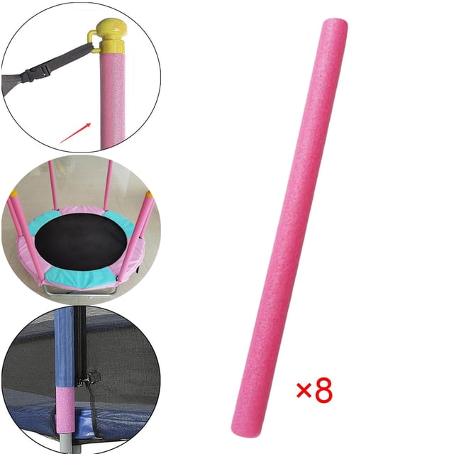 Poste de Mangas de espuma Cubierta de protección Acolchado Accesorios de 8 rosa Cola Mangas de trampolín