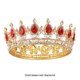 thumbnail image 3 of Minnieouse de boda hecha de aleación hecha a mano de lujo para reina o fiesta temática, Tiaras de para el cabello de boda Ropa, zapatos y accesorios Miscelánea Base dorada + diamante rojo, 3 of 6