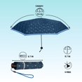 thumbnail image 6 of Knirps Triple Blue Rookie Manual Rain Umbrella for Elementary and Middle School Kids – 35.4" Canopy with Reflective Safety Stripe, Lightweight Design, Wind Tunnel Tested, Carrying Case Included, 6 of 7