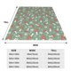 thumbnail image 3 of Balery Retro Hippie Groovy Mushroom Manta de Felpa Suave y Acogedora – Cobija de Franela Aterciopelada para Cama, Lavable y Cálida para Sofá, Mascotas, Transpirable-60"x50", 3 of 7