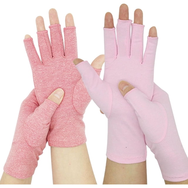 Jinswick Gants en Bambou contre l'Arthrite, Gants de Réadaptation à Doigts Séparés Gants en Bambou contre l'Arthrite, Gants en Bambou pour Hommes et Femmes