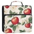 thumbnail image 5 of FORMRS Zipper Binder with Shoulder Strap 2-inch Ring 500 Sheet Capacity File Bag, Apples Flower Pattern, 5 of 5