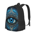 thumbnail image 2 of DouZhe Lightweight Backpack, Mythic Mandala Eye Prints Travel Outdoor Hiking Bag School Bookbag Casual Daypack Backpacks for Women Men, 2 of 7