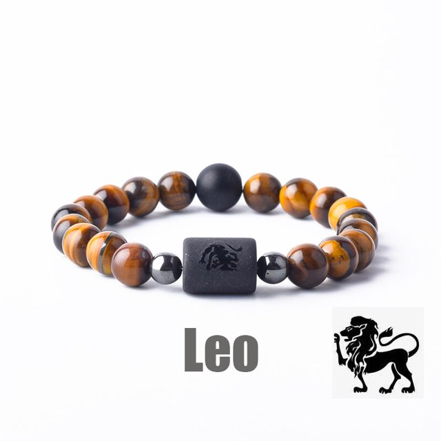 Pulsera con signo del zodiaco para hombre y mujer, brazalete de constelación, cáncer, Virgo, Leo Libra, regalo de amistad, joyería