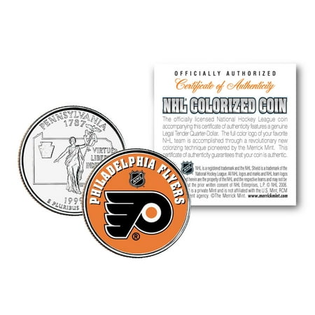 PHILADELPHIA FLYERS NHL Hockey Pennsylvania Statehood Quarter US Coin