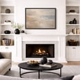 thumbnail image 2 of Framed Canvas Print Beach Wall Art Coastal Decorative for Living Room Bedroom - 24"x36" BLACK, 2 of 8