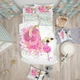 thumbnail image 2 of Designart 'chien Rose Doux Sans Lunettes - Ensemble Housse de Couette Moderne, 2 of 2