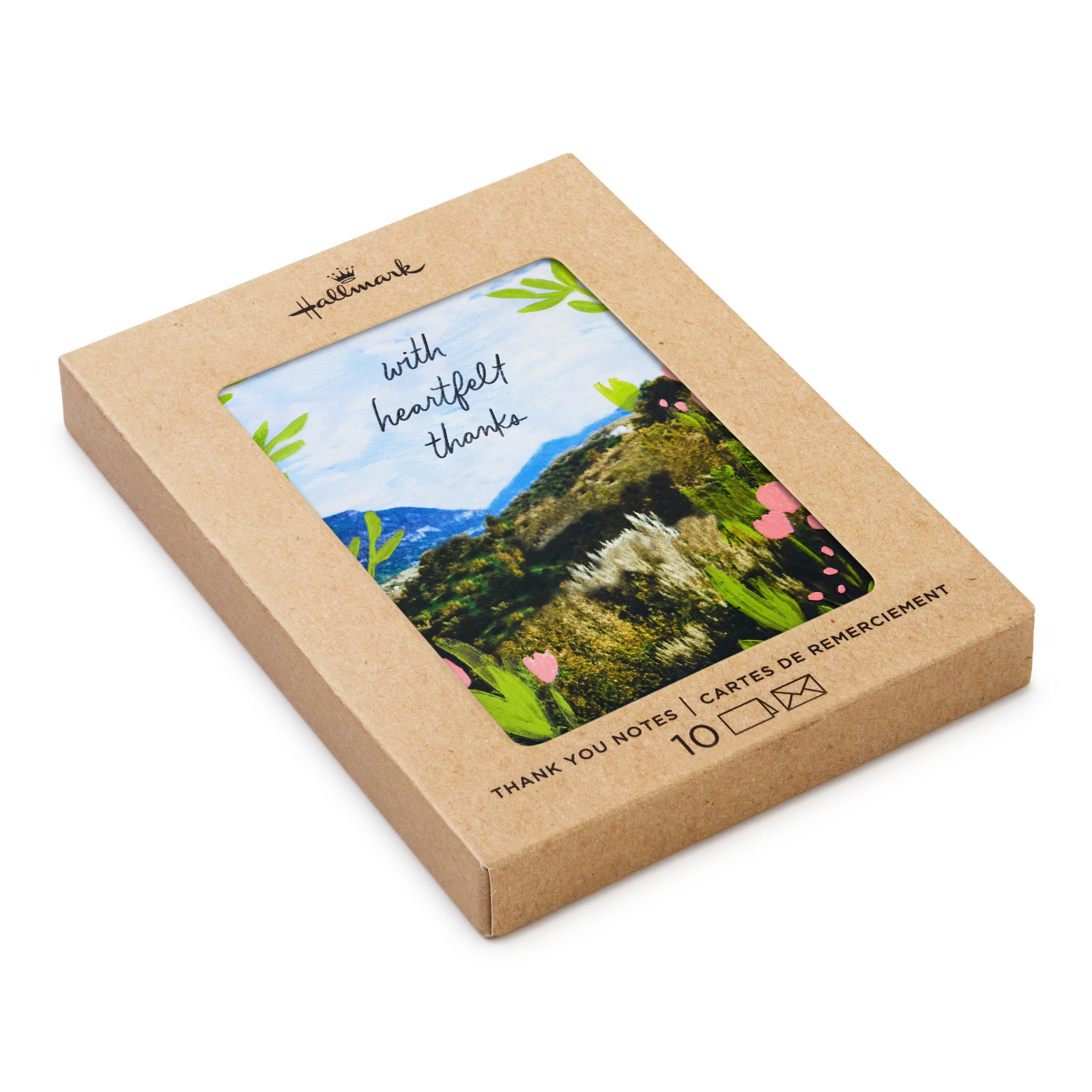 Hallmark Blank Thank You Notes (Mountain Landscape), Pack of 10