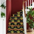 thumbnail image 6 of Peel and Stick Wallpaper Canvas Contact Paper Seamless sunflowers black Collection decorative Self Adhesive and Removable 24in x 118in, 6 of 8