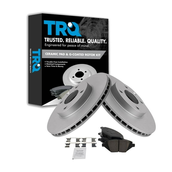 TRQ Front Ceramic Brake Pad & Rotor Kit Fits 2016-2018 Chevrolet Spark