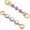 Aj 2pcs Light Purple Heart Moon, variant on 2Pcs Bag Extender Chain Heart Moon Purse Strap Extenders for Handbags Purse Extender Chain Gold Chain Purse Strap Replacement Brown Purse Accessories Bag Charms for Handbags Purse Making Supplies