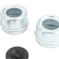 thumbnail image 4 of 4 Set Trailer Hub Bearing Dust Caps Trailer Axle Dust Cap Wheel Center Caps Grease Covers with 8 Rubber Plugs for Camper RV Boat 1.98in 2000‑3500 Lbs, 4 of 4