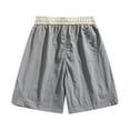 thumbnail image 4 of Fashion YLSDY Mens Athletic Shorts with Pockets Elastic Waist Drawstring Quick Dry Lightweight Hiking Shorts for Running Workout Gray XXL, 4 of 7
