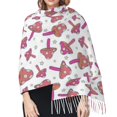 thumbnail image 5 of Shawl Wraps for Women - Purple mushroom Oversized Fall Winter Fashion Blanket Scarf for Women, 5 of 6