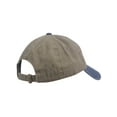 thumbnail image 4 of Gravity Outdoor Co. Pigment Dyed Adjustable Baseball Cap - Black Logo - Olive/Navy, 4 of 4