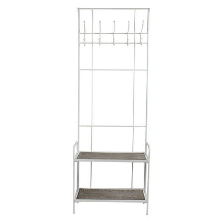 Kate And Laurel Thetford FreeStanding Coat Rack With Shoe Shelves Cool Free Standing Coat Rack With Shelf Kate And Laurel Thetford FreeStanding Coat Rack With Shoe Shelves Cool Free Standing Coat Rack With Shelf