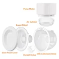 thumbnail image 1 of Extractor de leche portátil manos libres, paquete de 2 extractores de leche inalámbricos dobles eléctricos portátiles con pantalla LCD, 9 niveles y 3 modos, silencioso, indoloro y recargable, 1 of 5