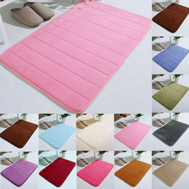 Fiudx Alfombra de Baño de Espuma Viscoelástica, Suave y Absorbente, con Base de Poliuretano Antideslizante, Ideal para Decoración de Baño y Dormitorio, Fácil de Lavar a Máquina, 50 X 80 Cm, Ideal par