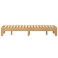 thumbnail image 2 of Taylor & Logan Wood Platform Bed with 14 Wooden Support Slats Natural - Queen, 2 of 5