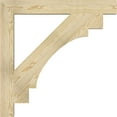 thumbnail image 3 of Ekena Millwork 4"W x 34"D x 34"H Merced Block Rough Sawn Bracket, Douglas Fir, 3 of 4