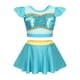 thumbnail image 3 of Bañador con estampado de sirena para niñas, ropa de playa para vacaciones de verano, 2 piezas, Bikini de manga voladora, 3 of 5